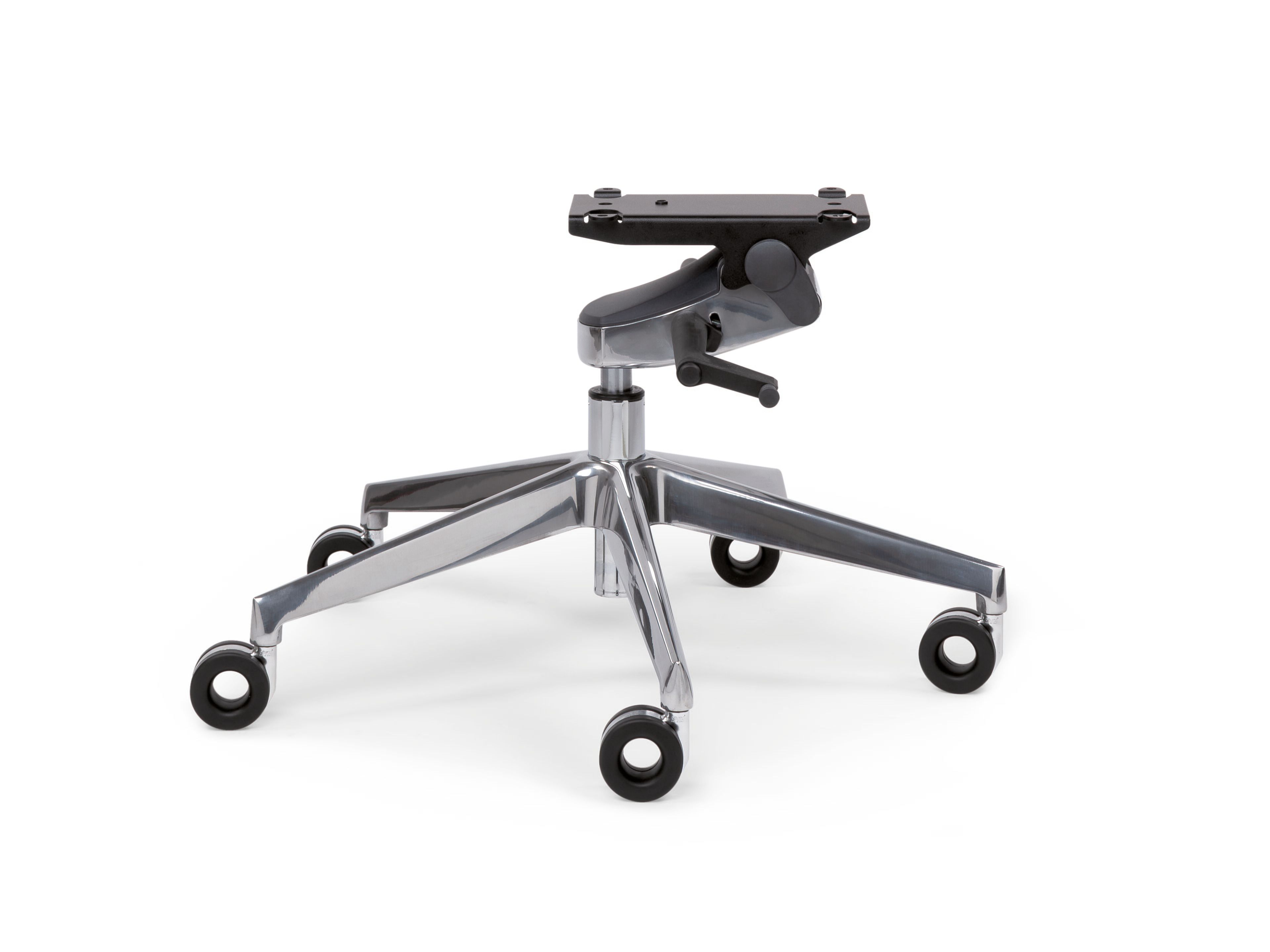 Тканевый поворотный стул с колесами с подлокотниками Riccardo Rivoli MIA 210 OFFICE ARCH-00044361 - Вид №8