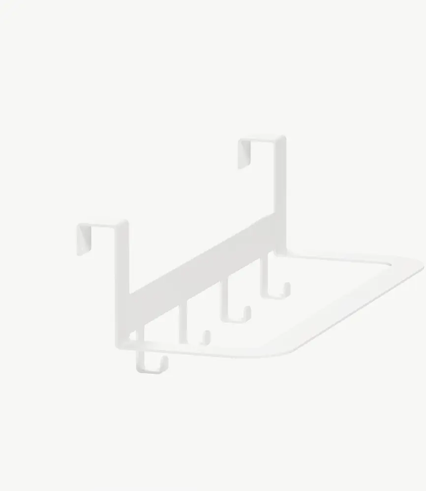 90814479 Держатель для полотенец Tempache 30x9.5x10 см 4 крючка цвет белый STLM-0394832
