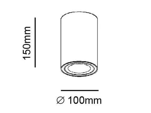 Круглый потолочный алюминиевый светодиодный прожектор Terzo Light PIXOO-R ARCH-00053323 - Вид №3