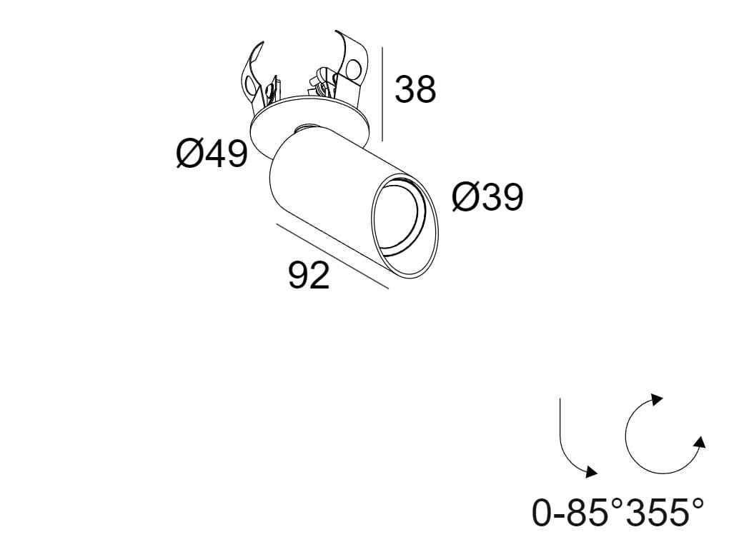 Wall washer orientabile a LED Deltalight Spy ARCH-00028610 - Вид №2