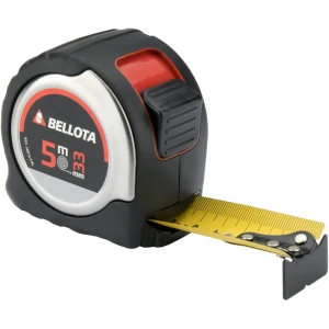 Рулетка Bellota 50013-5BL с двойным крючком 5 м x 33 мм, автоблокировка