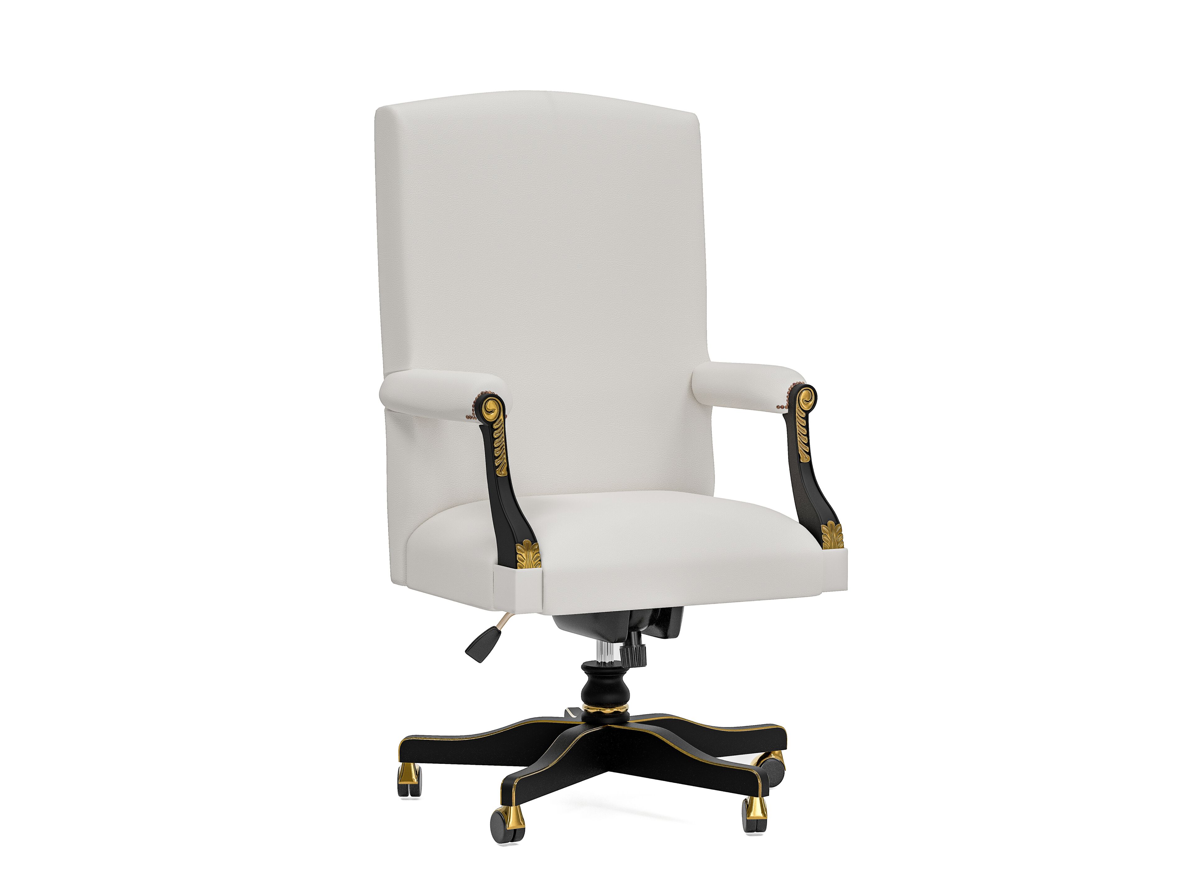 Кожаное вращающееся кресло с подлокотниками GUERRA VANNI Studio Privè ARCH-00121348