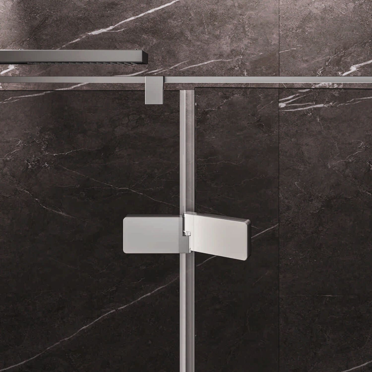 Хрустальная ниша душевая кабина с распашной дверью RELAX шарнир ARCH-00080921 - Вид №2