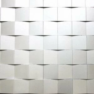 Мозаика и 3D панели из дерева Esse 1015 Змейка (белая Эмаль) Дуб Любая на выбор 3д (мозаика панели), гладкая, рельефная (3Д (мозаика панели), Гладкая, Рельефная) 948х316 мм.