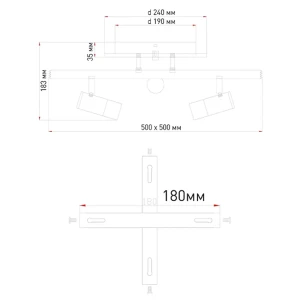 Люстра потолочная светодиодная Estares Sirena 66w 2s с пультом управления 15 м² регулируемый белый свет цвет черный