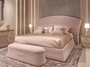 Turri Кровать двуспальная кожаная для гостиницы Vogue