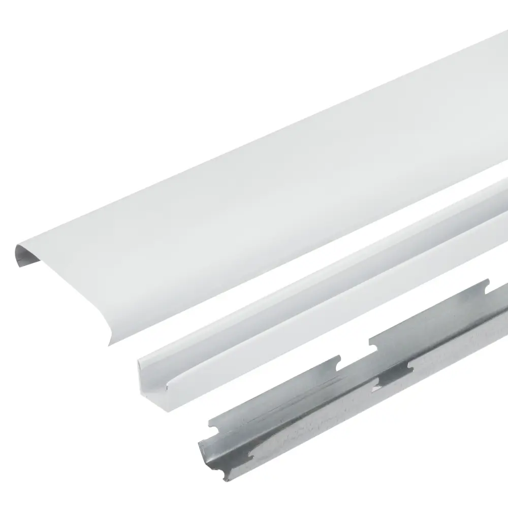 Комплект потолка для туалета 1.35x0.9 м цвет белый глянцевый/металлик БАРД STLM-2013623 - Вид №1