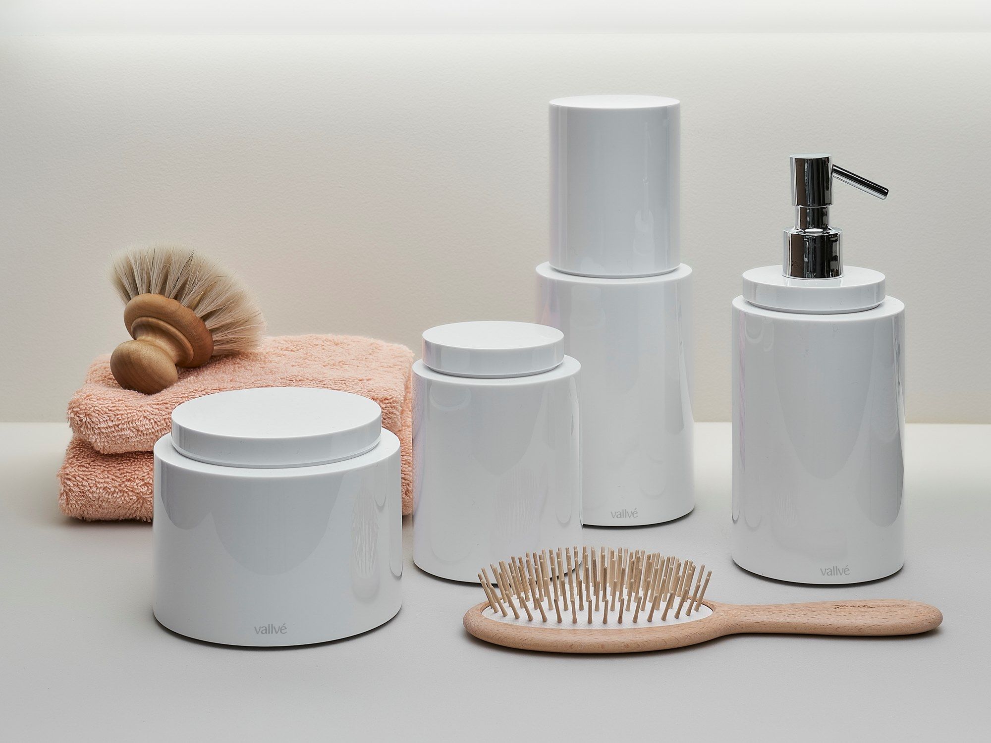 Держатель для хлопковых палочек из смолы с крышкой Vallvé ROLL ARCH-00003173 - Вид №2