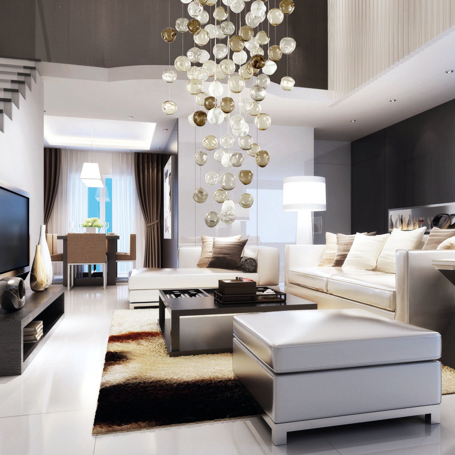 Муранский художественный стеклянный шар водопад потолочный светильник MULTIFORME DESAFINADO 16 ARCH-00089863 - Вид №5