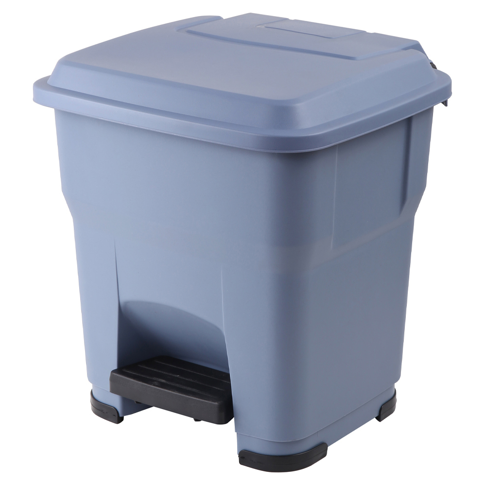 91019730 Контейнер для мусора 30 л полипропилен цвет синий STLM-0444244 VIATTO