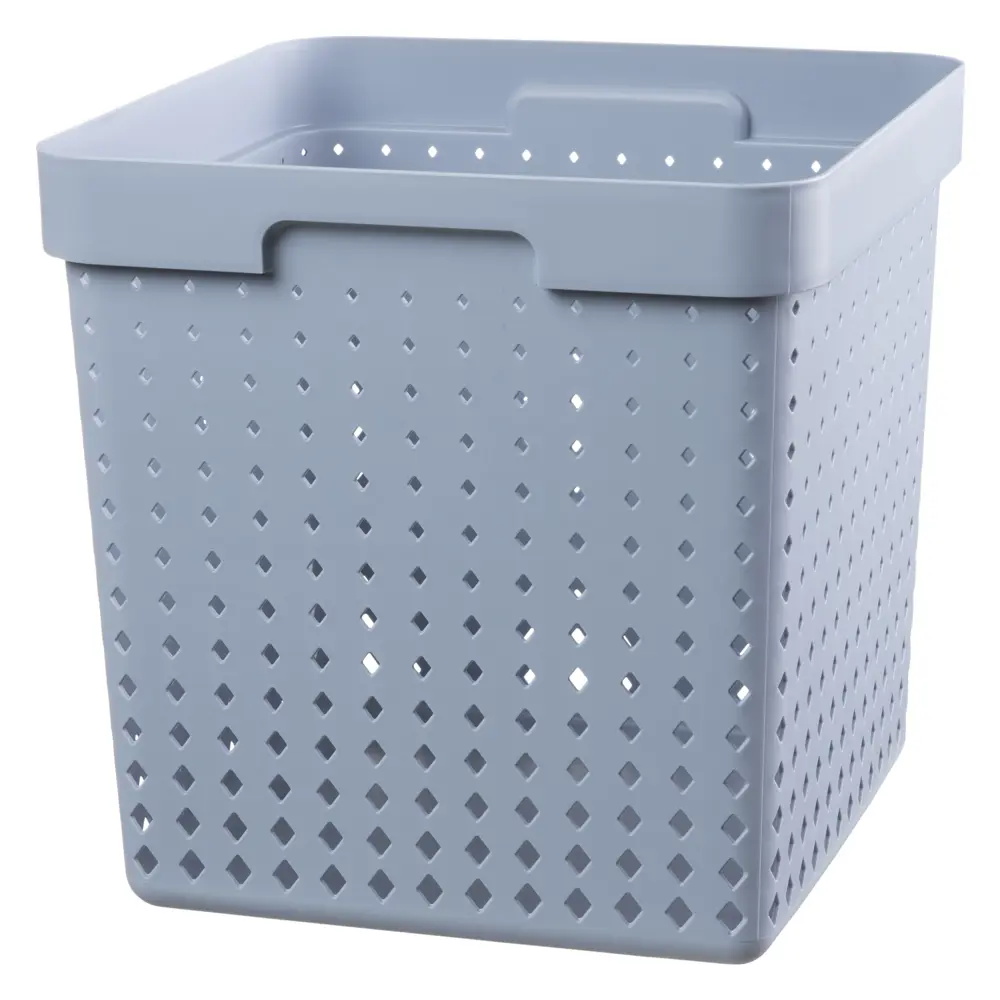 Корзина Seoul 29.5x29.5x29.5 см 21 л полипропилен цвет голубой PLAST TEAM STLM-2121101 - Вид №5