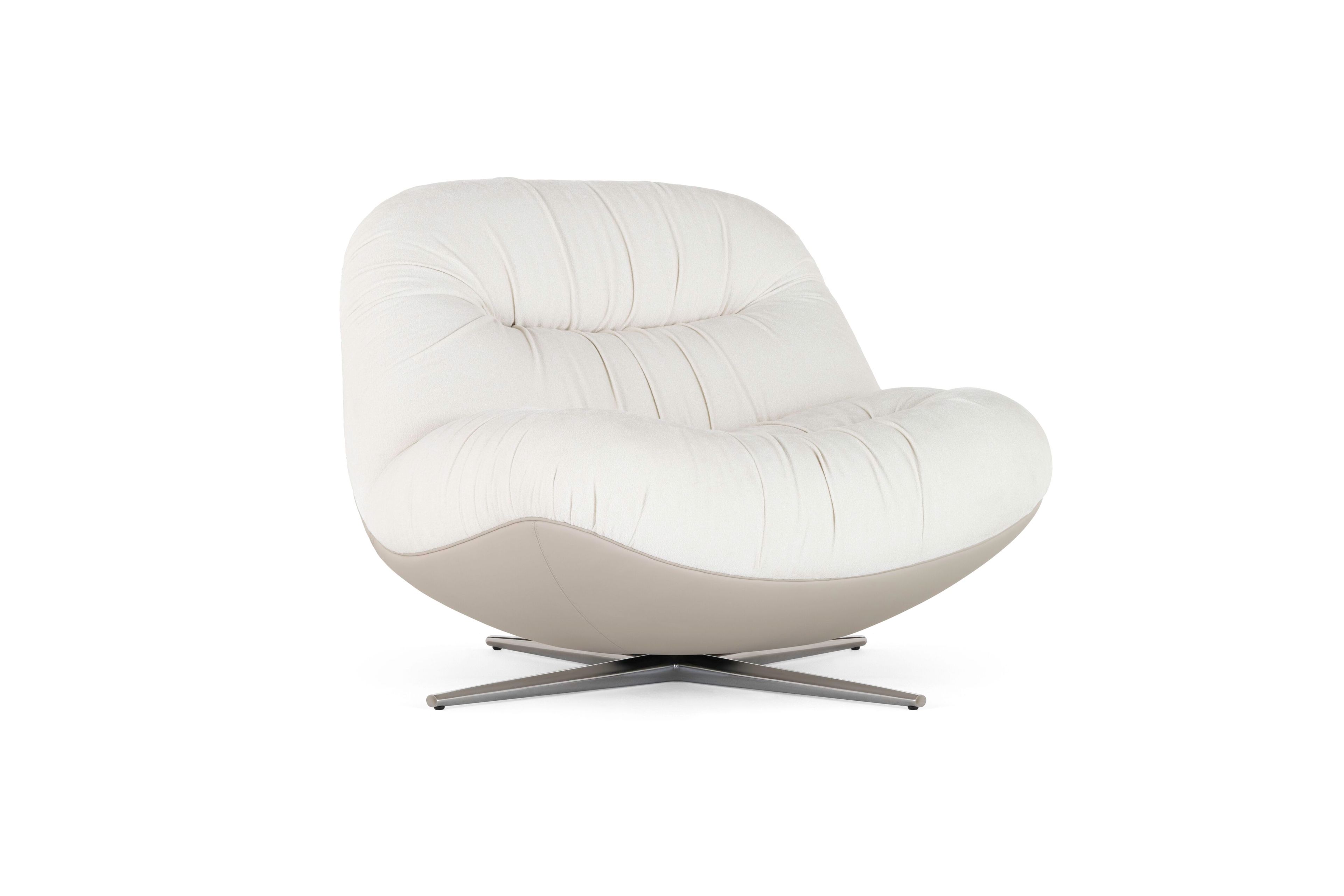 Вращающееся кресло из ткани и кожи Visionnaire AURA ARCH-00110208 - Вид №5