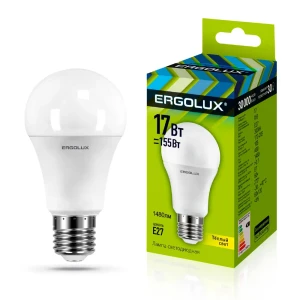 Светодиодная лампа Ergolux LED-A60-17W-E27-3K 13179