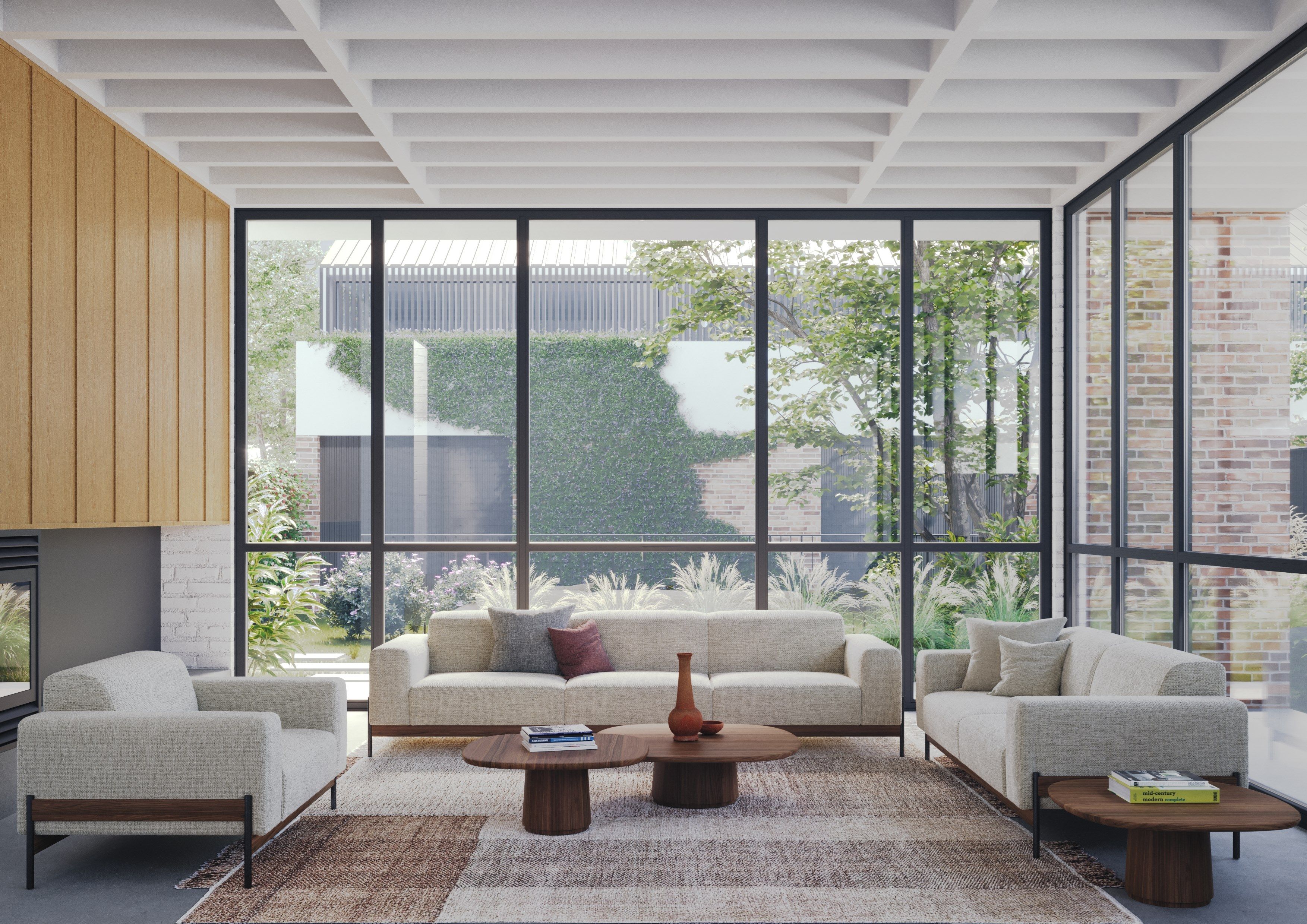 Деревянный низкий квадратный журнальный столик для гостиной Wewood Amos ARCH-00024447 - Вид №8