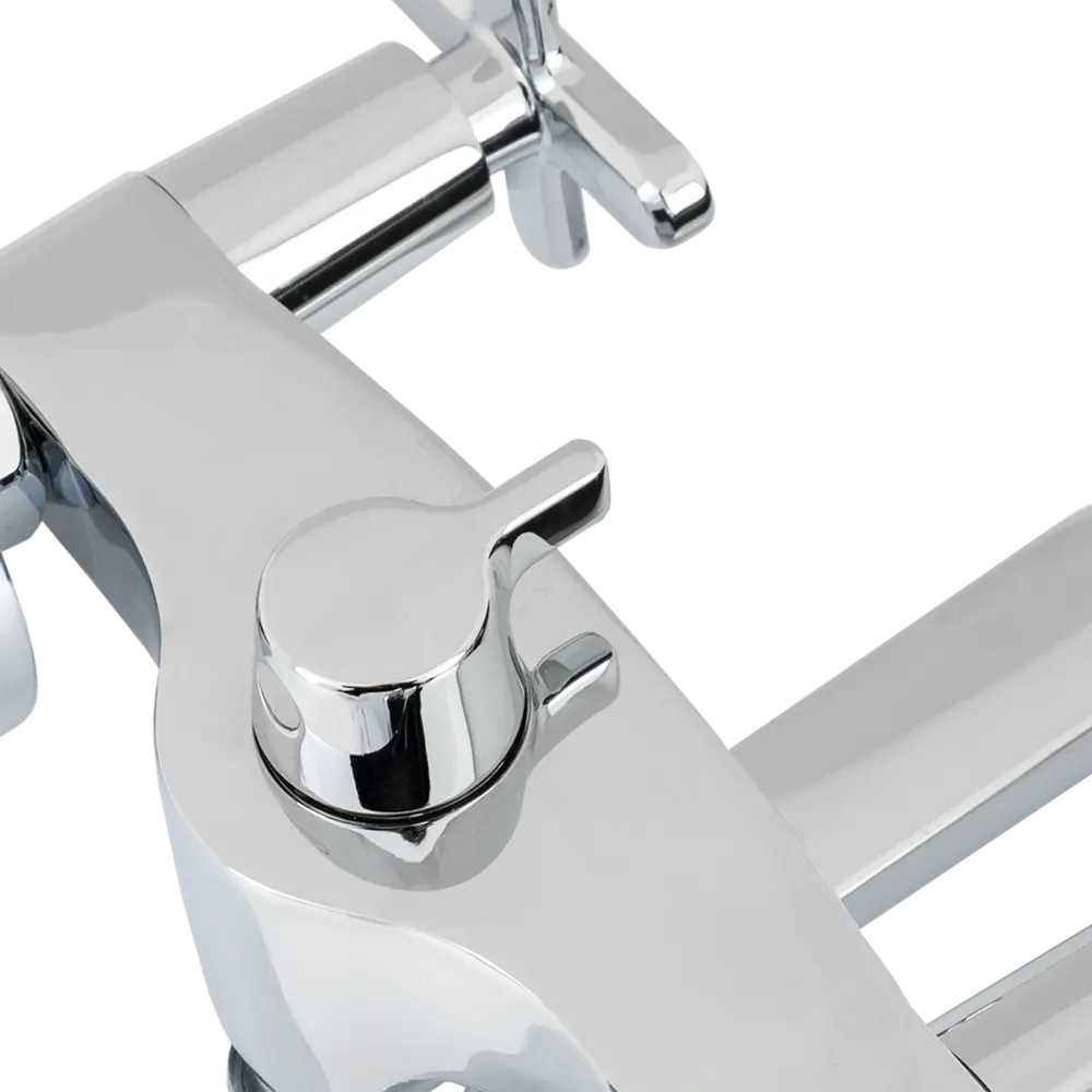 Смеситель для ванны Vidima Art двухвентильный с душем цвет хром STLM-2152344 - Вид №2