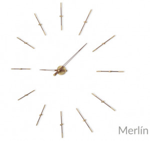 009111 Часы G 12 латунь-орех 125 cm Nomon Merlin