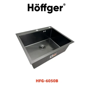 Врезная мойка Hoffger HFG-6050B 60x50x48 см нержавеющая сталь цвет графит