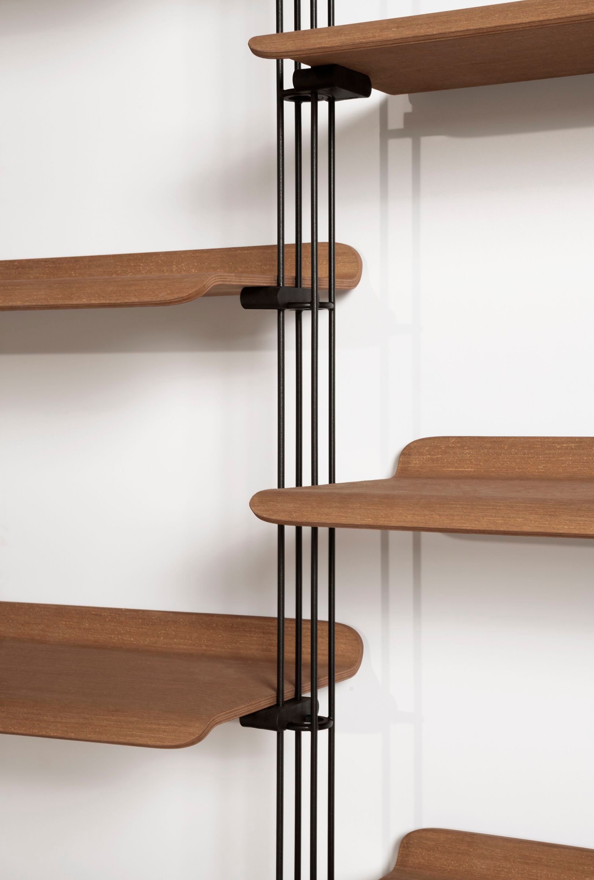 Модульный настенный книжный шкаф из стали и дерева Kartell ADAM WOOD ARCH-00134654 - Вид №11