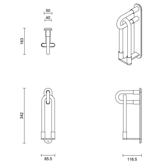 Светодиодные настенные светильники из металла и стекла Articolo Studios Loopi ARCH-00013339 - Вид №3