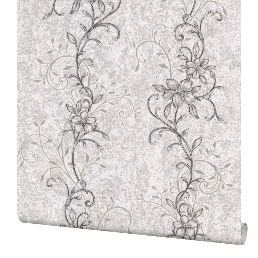 Обои флизелиновые Палитра Floris серые 0.53 м PL51015-44 STLM-2163662