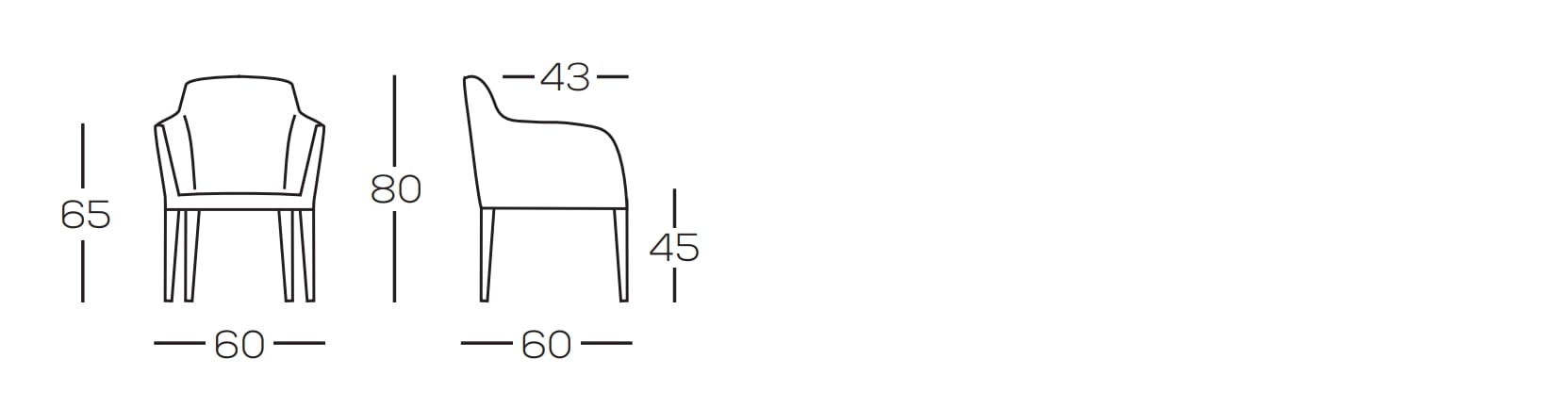 Съемный тканевый стул с подлокотниками GRUPPO FOX день Фокса ARCH-00147096 - Вид №3