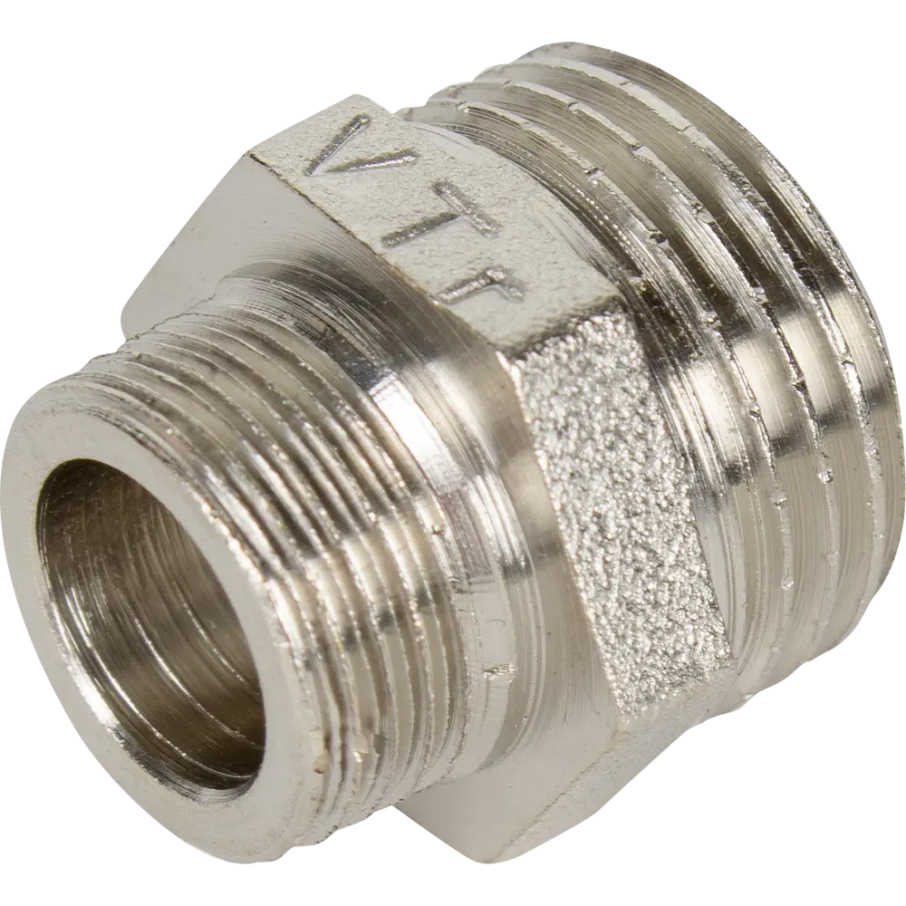 Ниппель переходной Valtec 1/2"х1/4", никелированная латунь VTr.580.N.0402 STLM-2180423