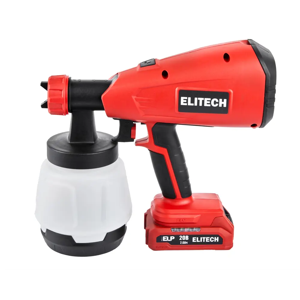 Краскопульт аккумуляторный Elitech КА 20-26П, 20 В Li-ion 2 Ач, 0.7 л/мин STLM-2004201 - Вид №3