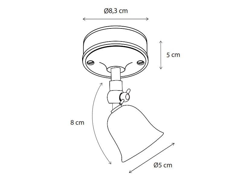 Регулируемый потолочный латунный светодиодный прожектор Authentage Lighting Fleure ARCH-00126099 - Вид №2