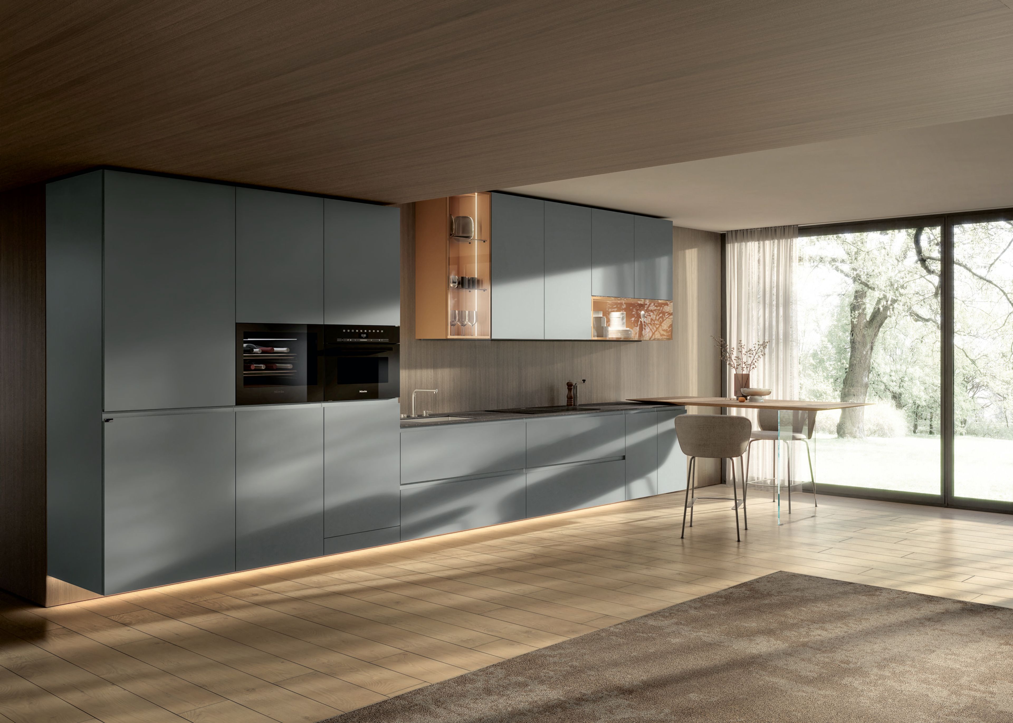 Линейная кухня Lago 36e8 CUT KITCHEN 2827 ARCH-00047597 - Вид №1