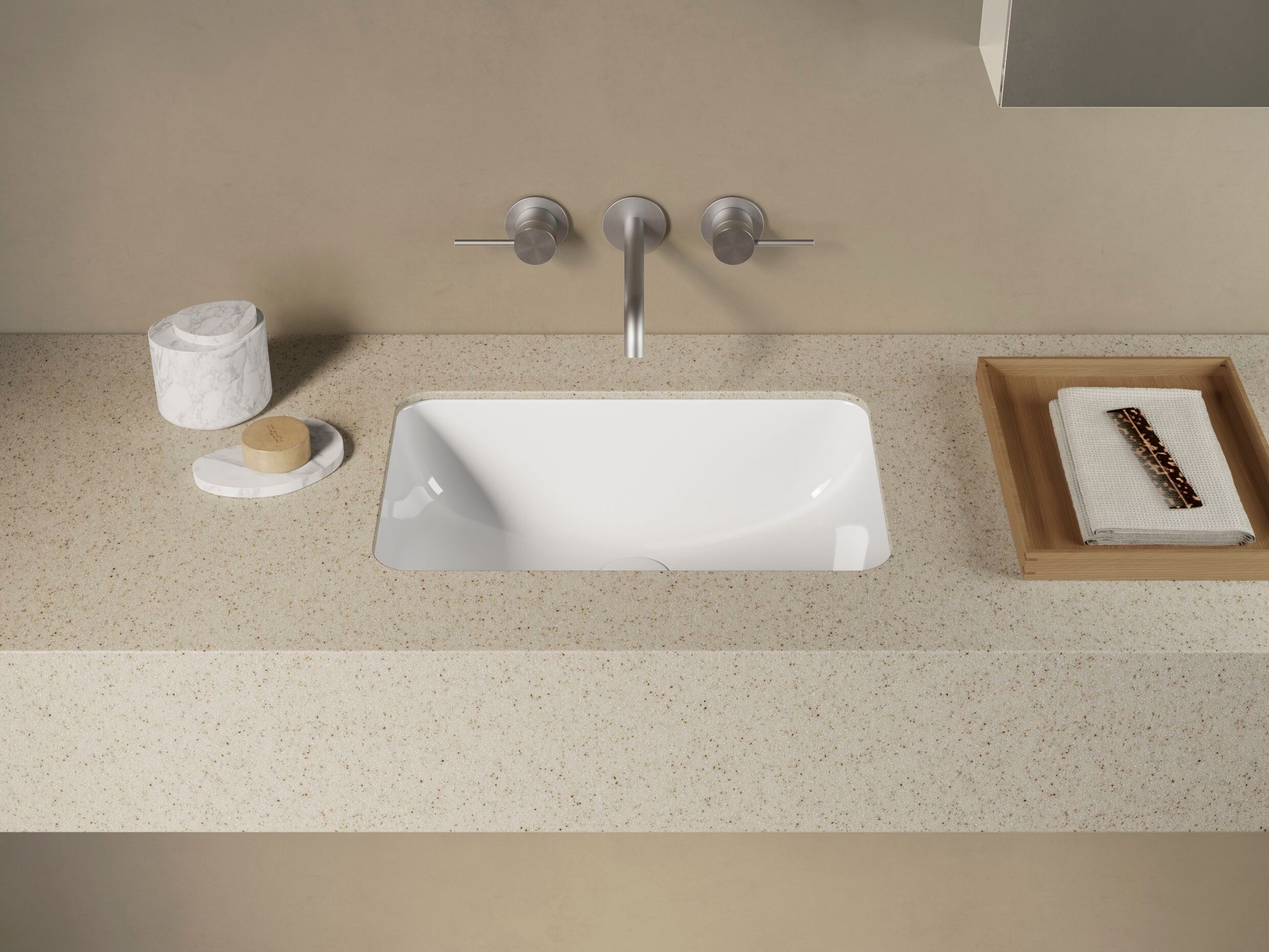 Встраиваемый прямоугольный умывальник CERAMICA CATALANO Italy ARCH-00148232