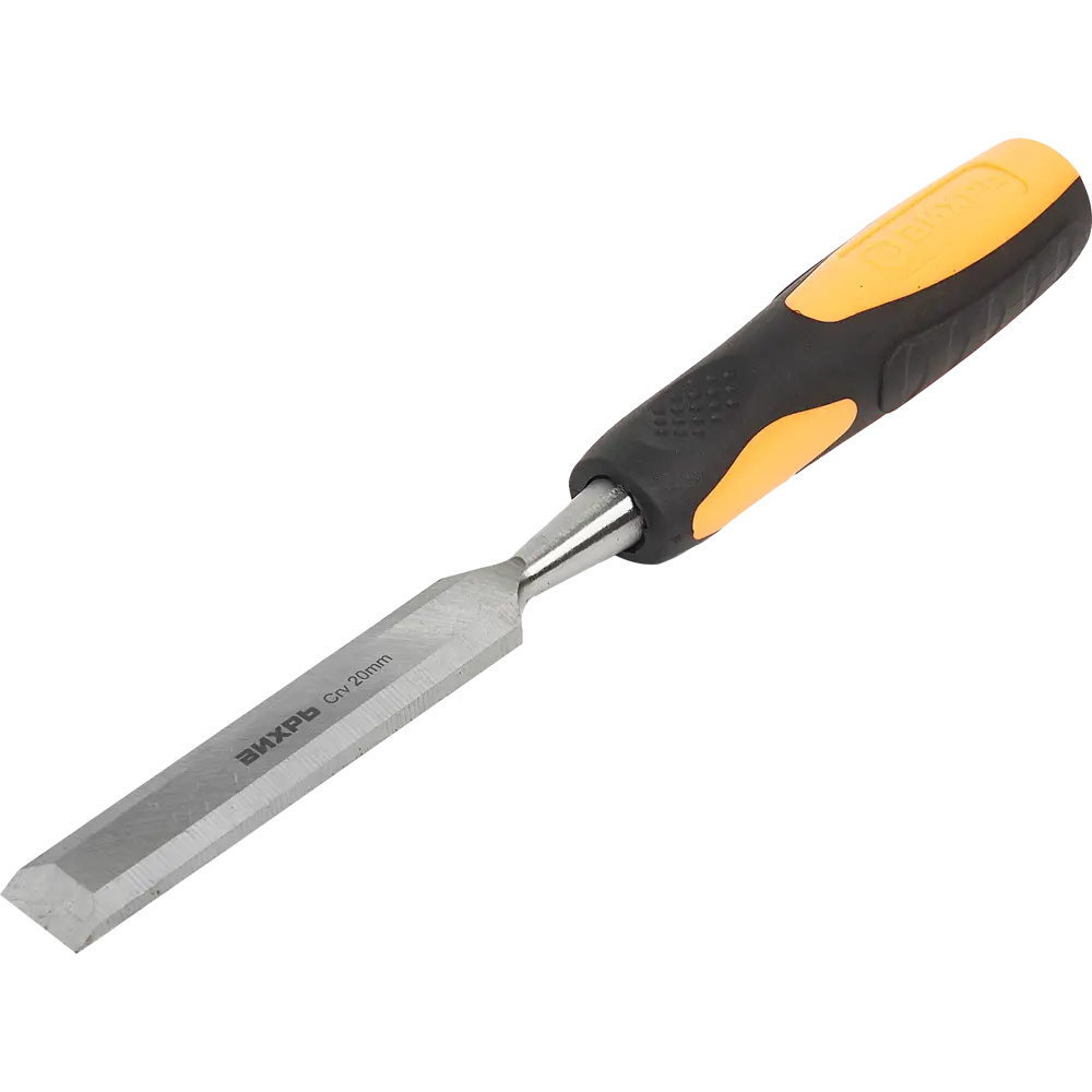 Стамеска-долото Вихрь 20 мм, усиленная двухкомпонентная ручка STLM-2199646