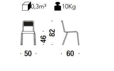Алюминиевый садовый стул MOROSO Ницца ARCH-00030824 - Вид №3