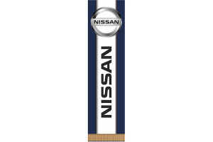 15970183 Прямоугольный вымпел NISSAN фон синий цветной S05101147 SKYWAY