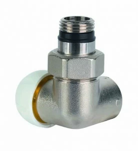 Carlo Poletti V75310QSX Клапан термостатический коаксиальный, правый или левый, с подключением медной или пластиковой трубы.