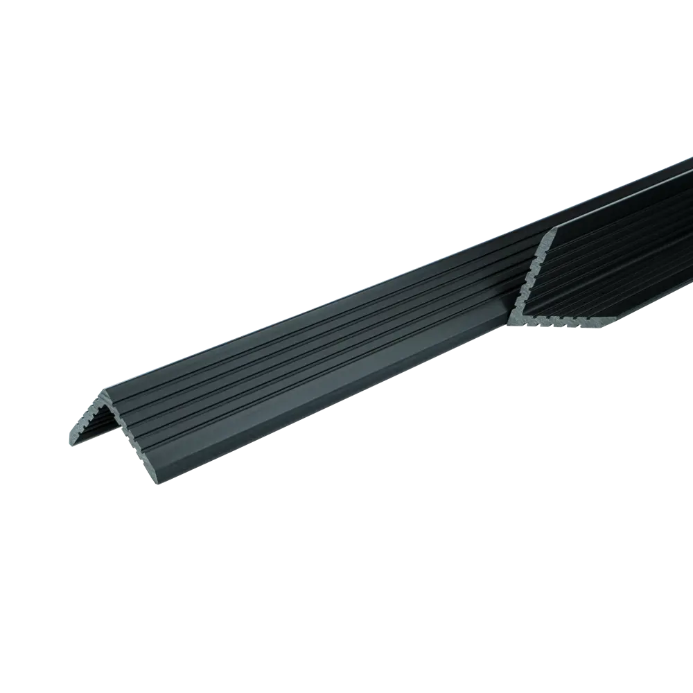 Уголок торцевой для террасной доски T-Decks 56x56x3000 мм ДПК цвет графит STLM-2016846