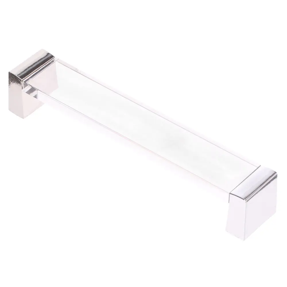 Мебельная ручка-скоба 83 ABS-пластик прозрачный/серебро 81950453 STLM-2039143 Santreyd  - Вид №1
