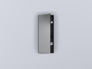 SPSTB-CM Simple Tall Box: Зеркальный шкафчик вертикальный с крашенным корпусом - реверсивный cielo Arcadia