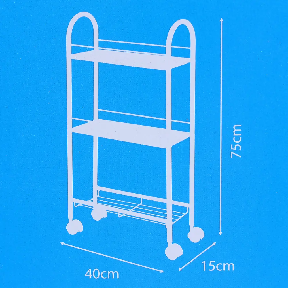 Стеллаж для ванной комнаты Urban Slim металл цвет хром SENSEA STLM-2056124 - Вид №5