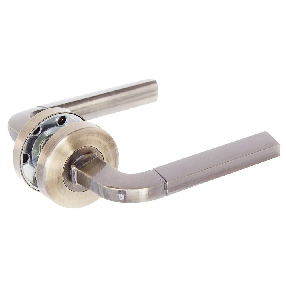 Ручки дверные на розетке ASS-6017 цвет античная бронза EDSON STLM-2081461 - Вид №1