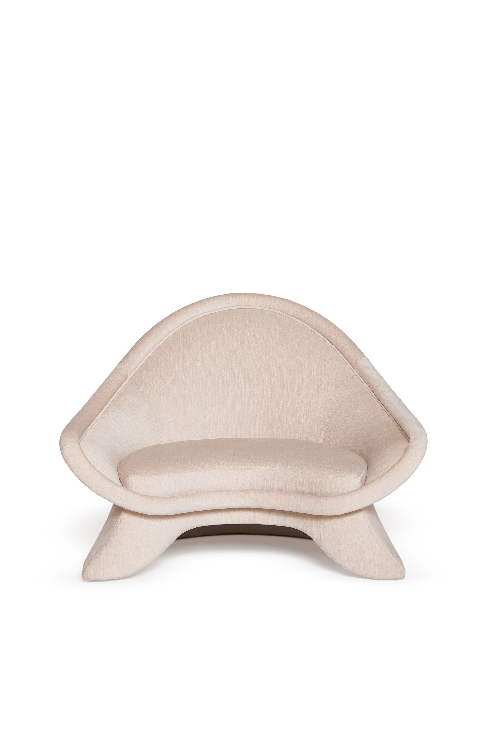 Бархатное кресло с высокой спинкой Munna PEMA ARCH-00069889 - Вид №1