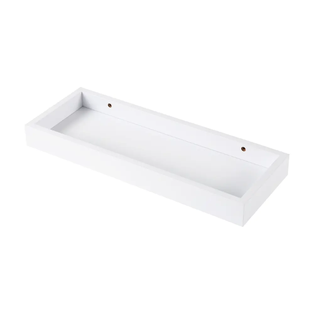 Настенная полка KONSENSA 40x15см со скрытым креплением МДФ цвет белый STLM-2032781 - Вид №2