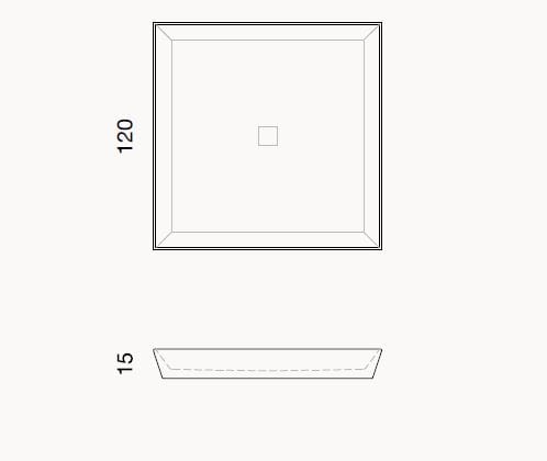 Квадратный мраморный поддон для душа Kreoo SHADE ARCH-00007783 - Вид №4