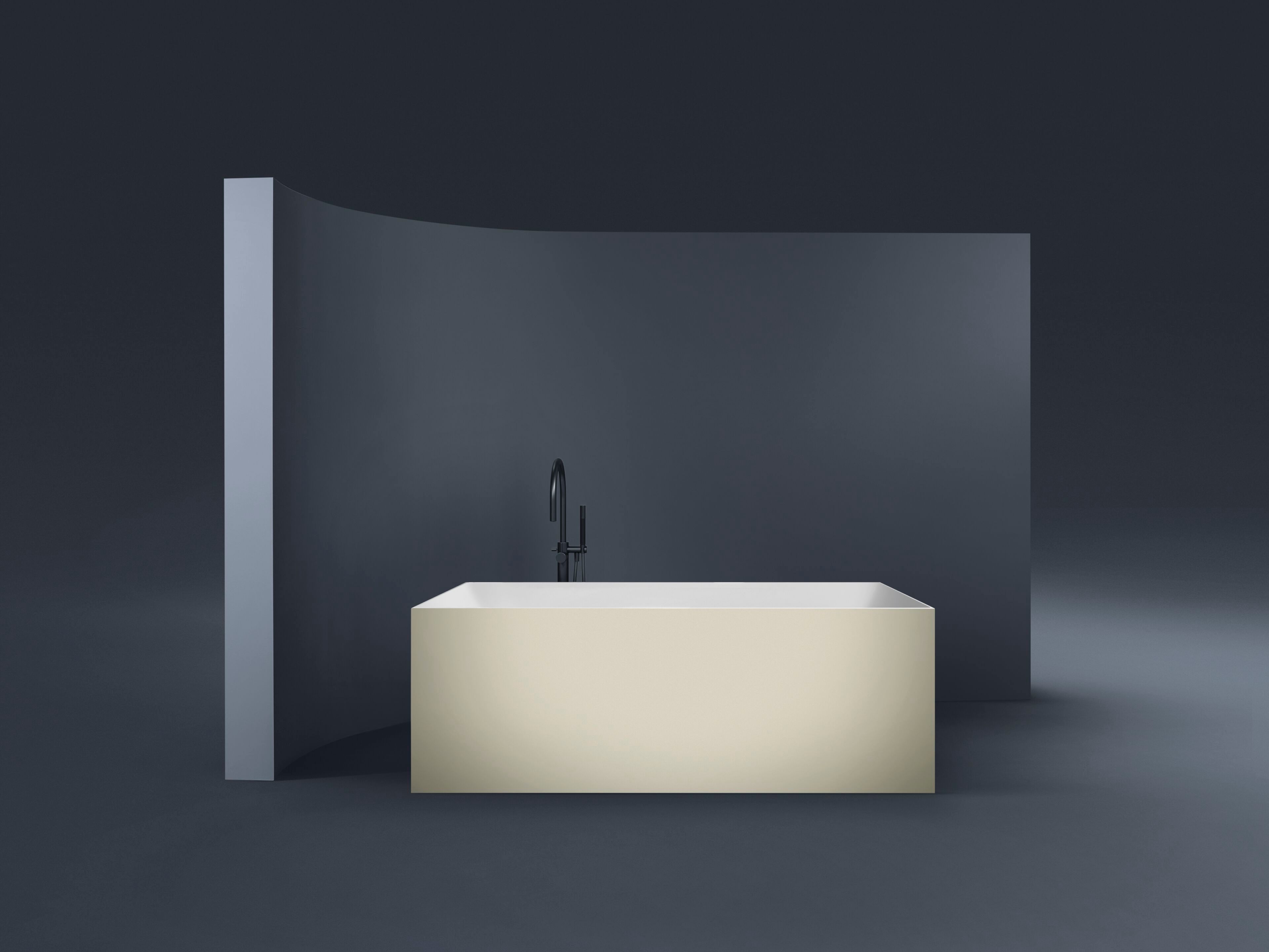 Прямоугольная ванна акриловая комната центр Gruppo Treesse мебель для ванной комнаты-отдельно стоящие ванны ARCH-00023225 - Вид №3