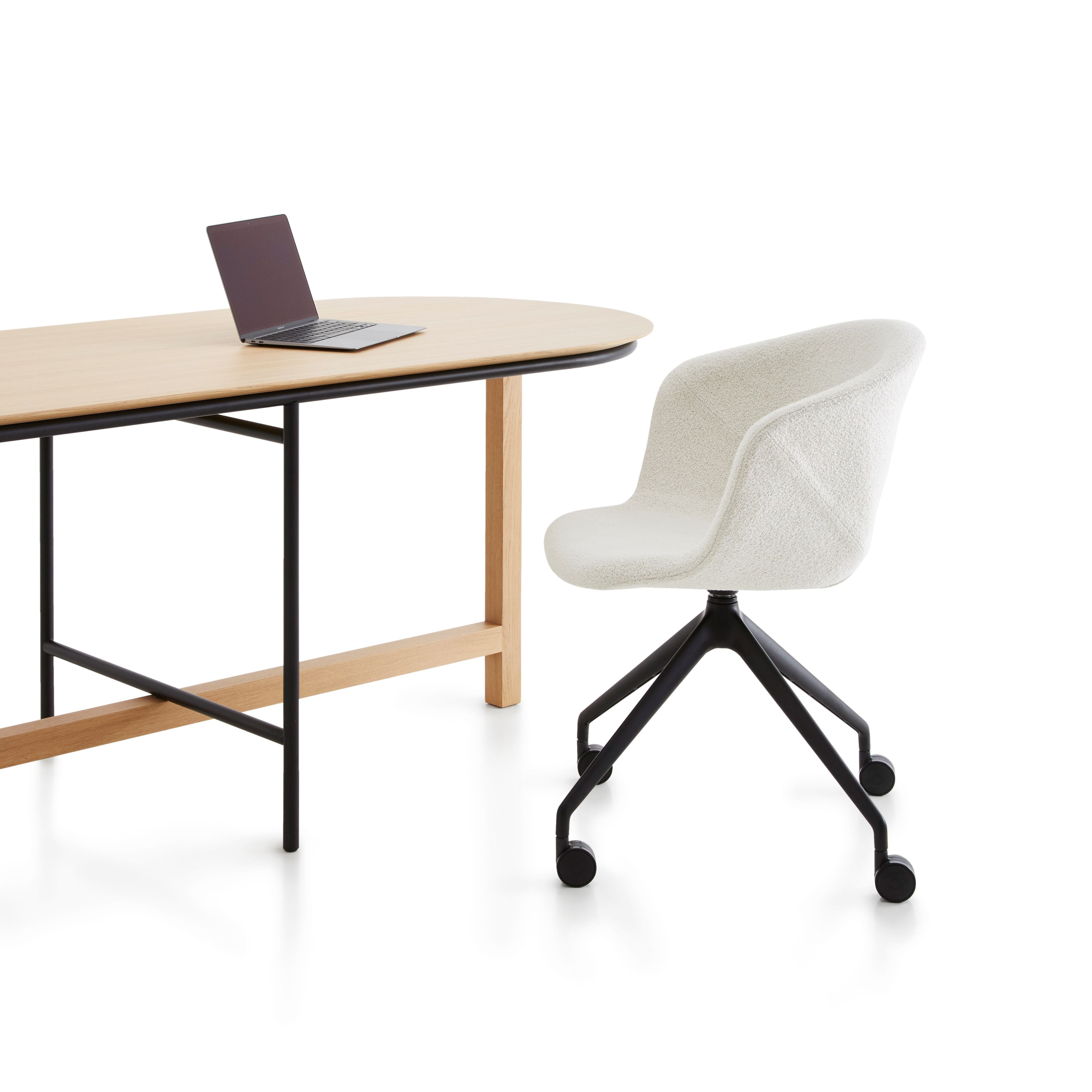 Поворотный операционный офисный стул с колесами на насесте Crassevig Tusca ARCH-00134195 - Вид №2