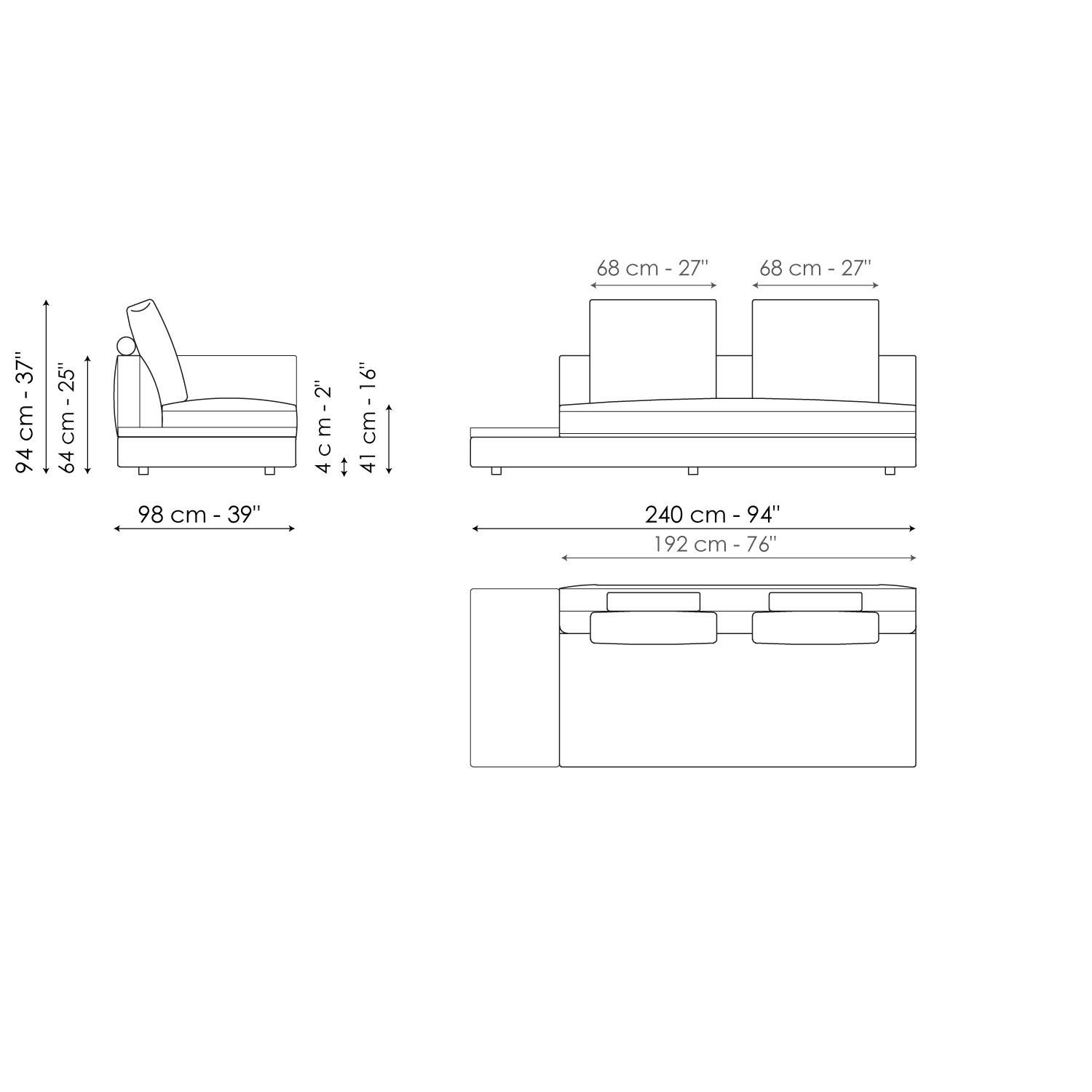 Ткань диван BONALDO LIAM ARCH-00067700 - Вид №40