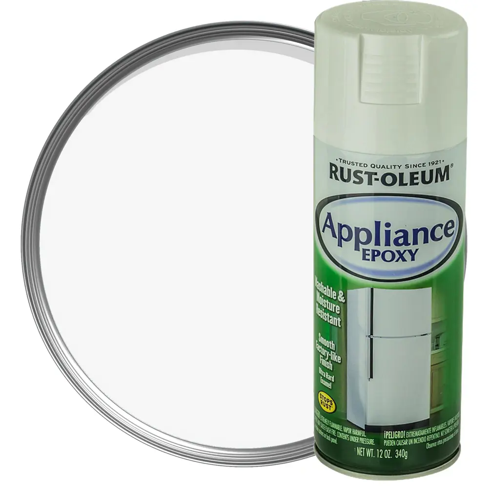 Краска аэрозольная для бытовой техники Rustoleum цвет белый 0.34 кг RUST-OLEUM STLM-2182774