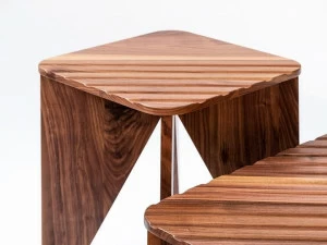 Medulum Низкий квадратный деревянный журнальный столик Yoko