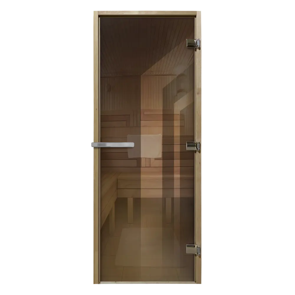 90376314 Дверь для бани стеклянная бронзовый Doorwood Люкс 190x70см STLM-0205553