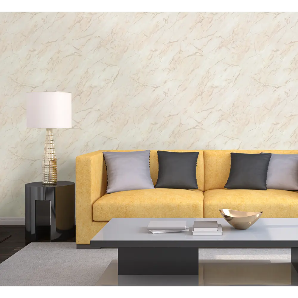 INSPIRE Kalkut: Флизелиновые обои бежевые с геометрическим узором 89348916 Kalkutta STLM-1349438 - Вид №3