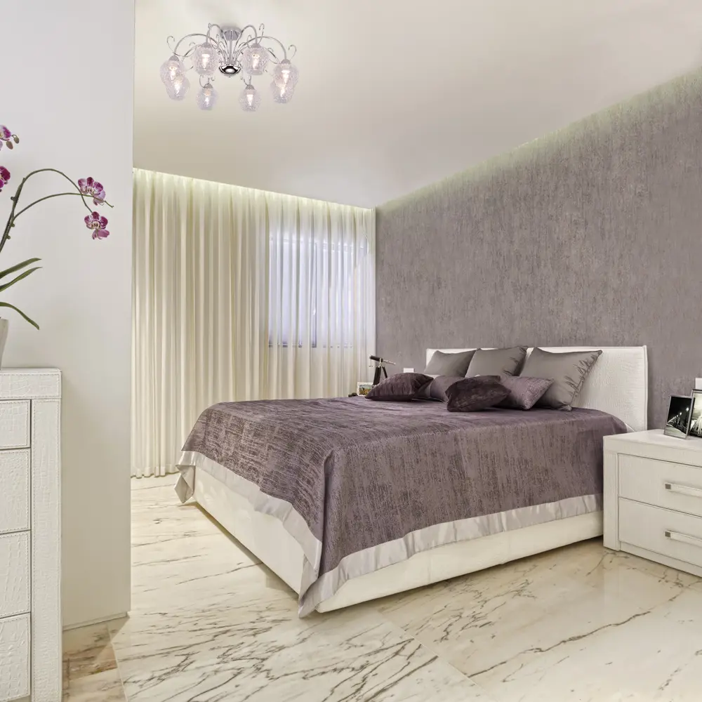 Люстра потолочная Eurosvet Benita 30142, 8 ламп, 32 м², цвет хром STLM-2052895 - Вид №3